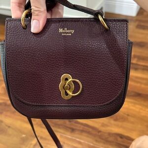Mulberry MINI Amberley Satchel in Deep Red